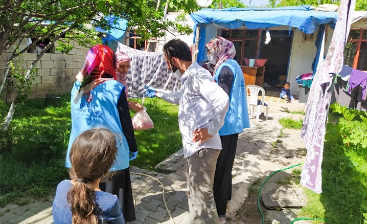 525 aileye kurban eti ulaştırıldı