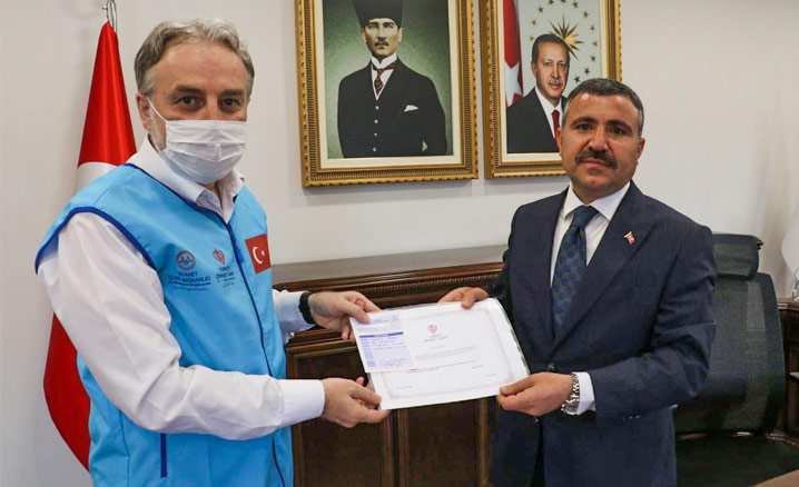 Düzce Valisi Atay’dan TDV’ye kurban bağışı