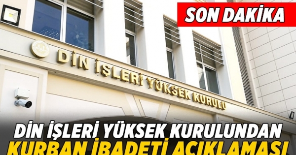 Din İşleri Yüksek Kurulundan kurban ibadeti açıklaması