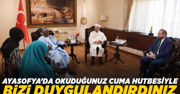 Ayasofya’da okuduğunuz Cuma Hutbesi’yle bizi duygulandırdınız haberleri