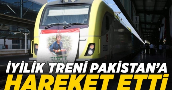 ikinci “İyilik Treni” Ankara’dan sel felaketinin yaşandığı Pakistan‘a gönderildi