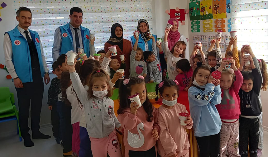 Bolu’da “Kış Bayramı” kampanyasına miniklerden destek