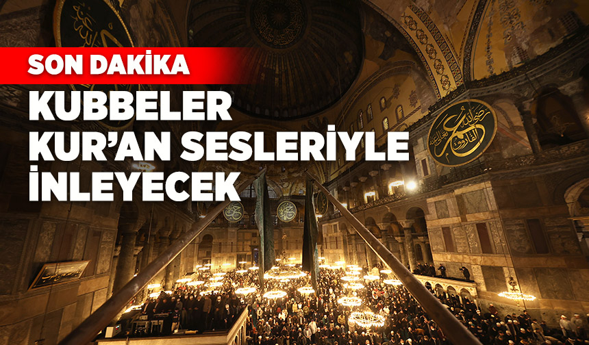 Sabah namazında kubbeler Kur’an sesiyle inleyecek