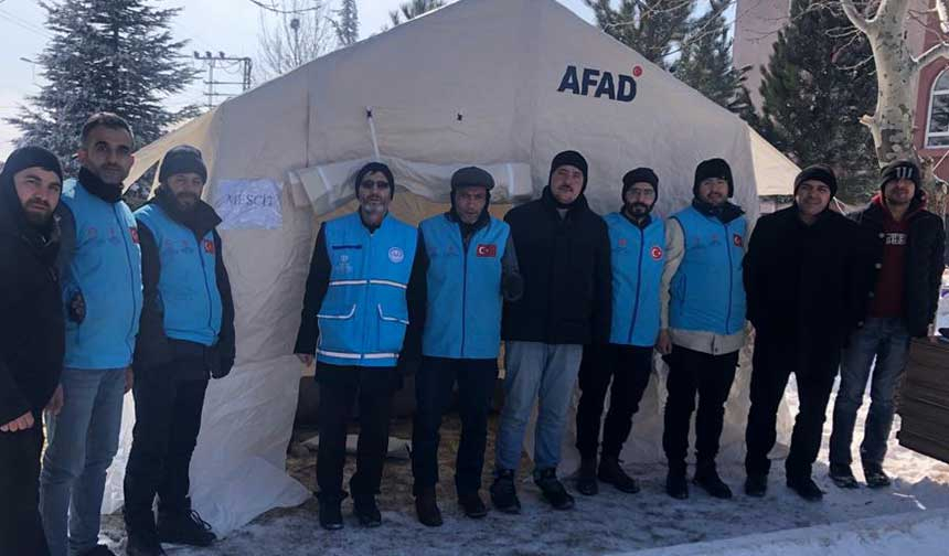 Ekinözü’nde ibadet ve manevi rehberlik için çadır kuruldu