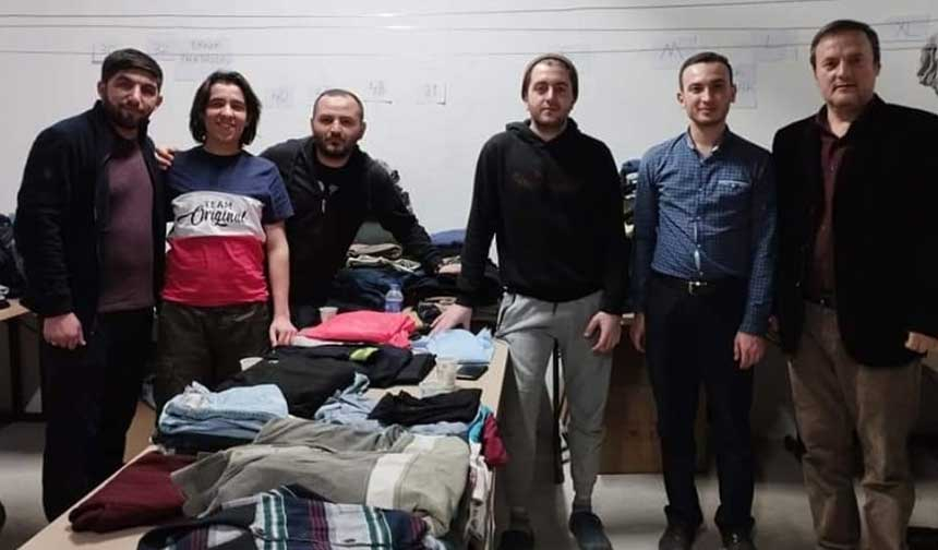 Üniversite gençlerinden depremzedelere yardım – Diyanet Haber