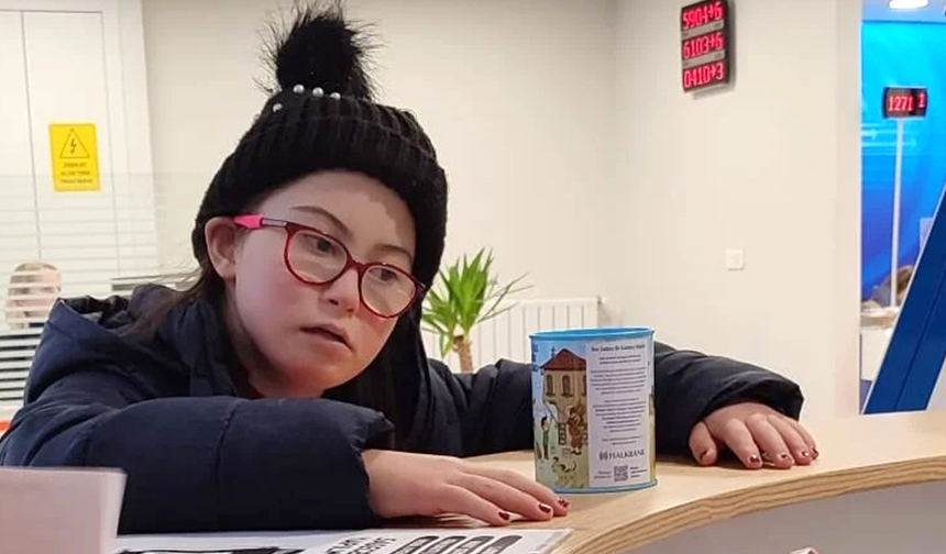 Down sendromlu Zeynep’ten depremzede kardeşlerine destek
