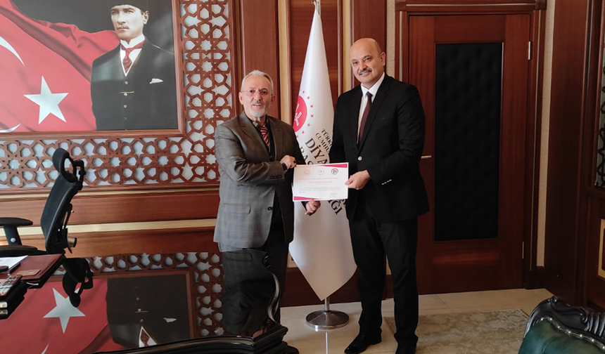 Müftülüğe “Erişilebilirlik Belgesi” – Diyanet Haber