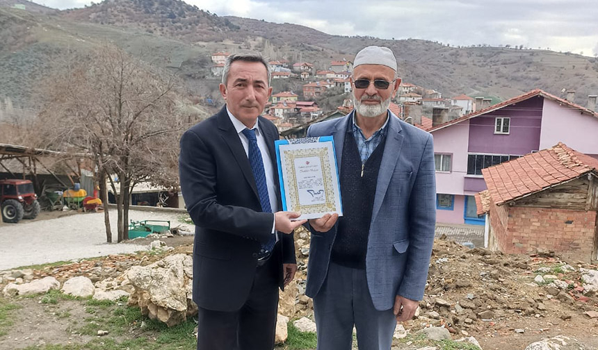 Hayırsever vatandaşa teşekkür belgesi – Diyanet Haber