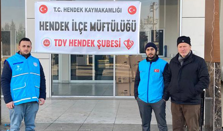 Hendek’te depremzede aileler yalnız bırakılmıyor