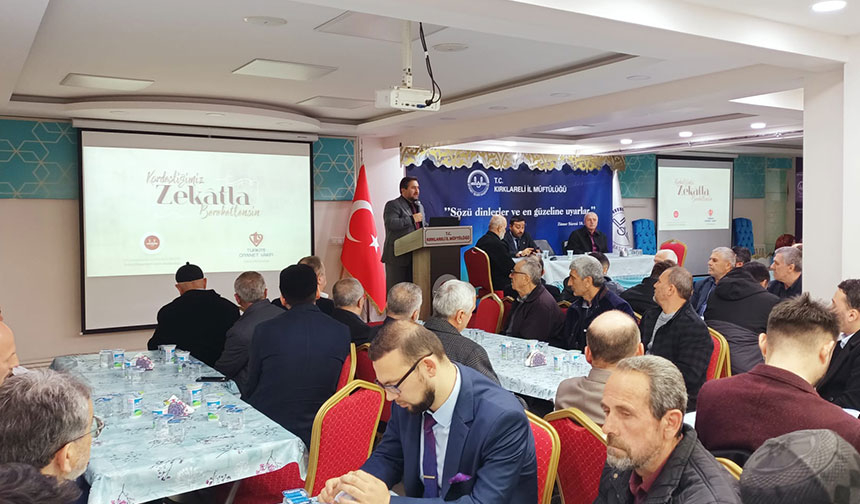 Kırklareli’nde “Zekat Bilgilendirme Toplantısı” düzenlendi