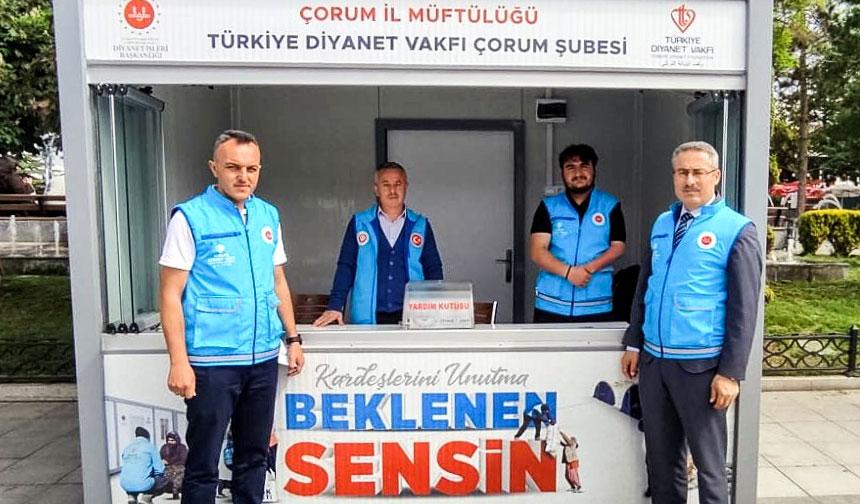 Çorum’da TDV’nin “Kurban Bağış Standı” açıldı