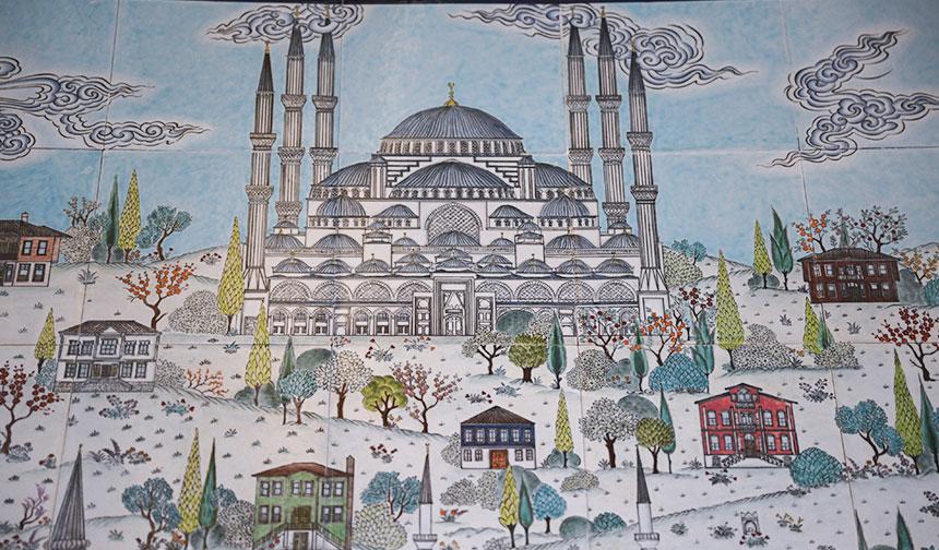 Barbaros Hayreddin Paşa Camii minyatür desenli çinileriyle dikkat çekiyor