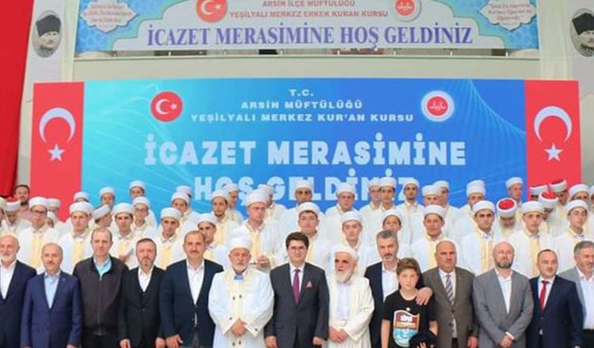 Arsin’de 84 hafız icazet aldı