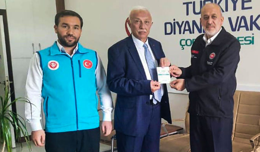 Çorum Sağlık Müdürü Sobacı, kurban vekaletini TDV’ye verdi