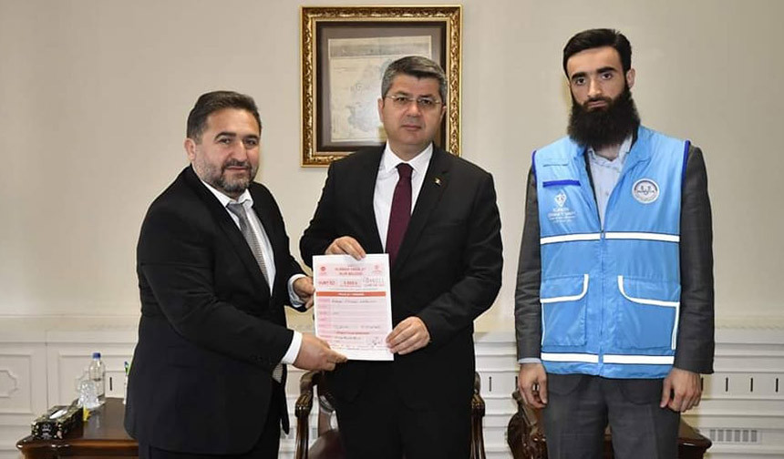 Edirne Valisi Kırbıyık, kurbanını TDV’ye emanet etti