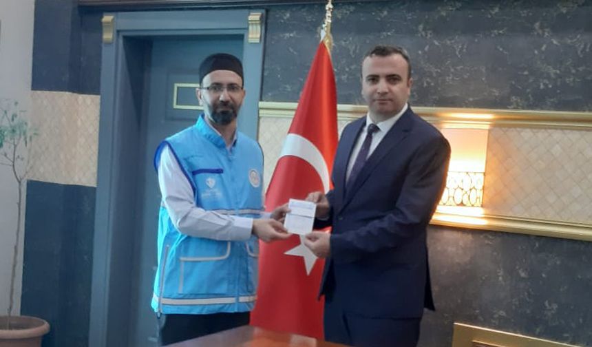 Kaymakam Yıldız, kurban vekaletini TDV’ye verdi