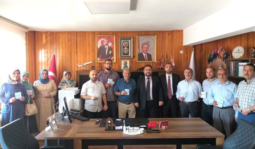 Edirne Müftüsü ve din görevlilerinden TDV’ye kurban bağışı