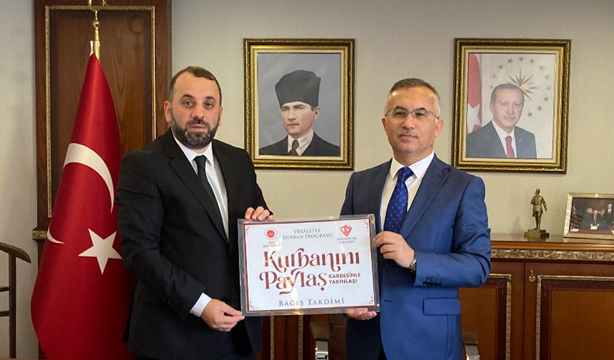Vali Çeber, kurban vekaletini TDV’ye verdi