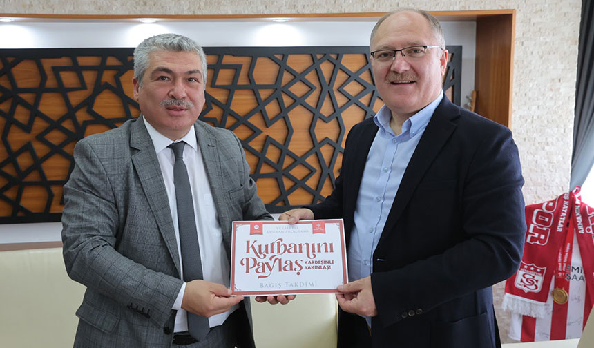 Başkan Bilgin, kurban vekaletini TDV’ye verdi