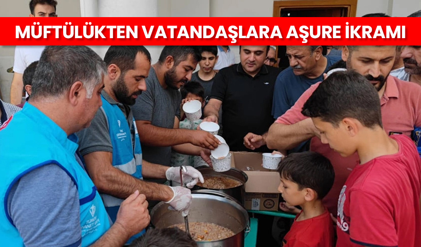 Müftülükten vatandaşlara aşure ikramı – Diyanet Haber