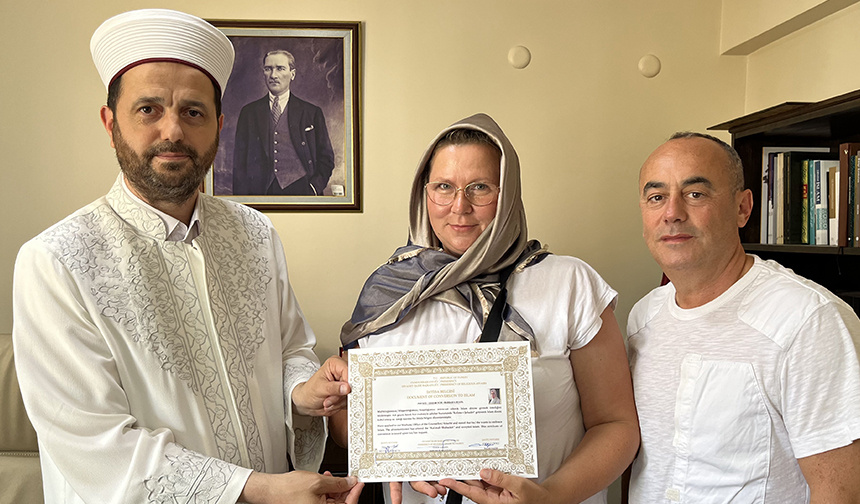Polonya vatandaşı Prymel Bartın’da Müslüman oldu