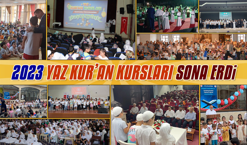 2023 Yaz Kur’an Kursları sona erdi