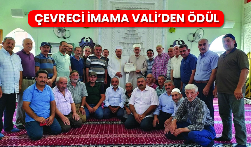 Çevreci imama Vali’den ödül – Diyanet Haber