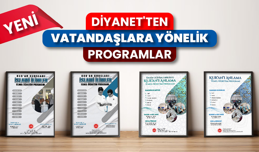 Diyanet’ten vatandaşlara yeni eğitim programları