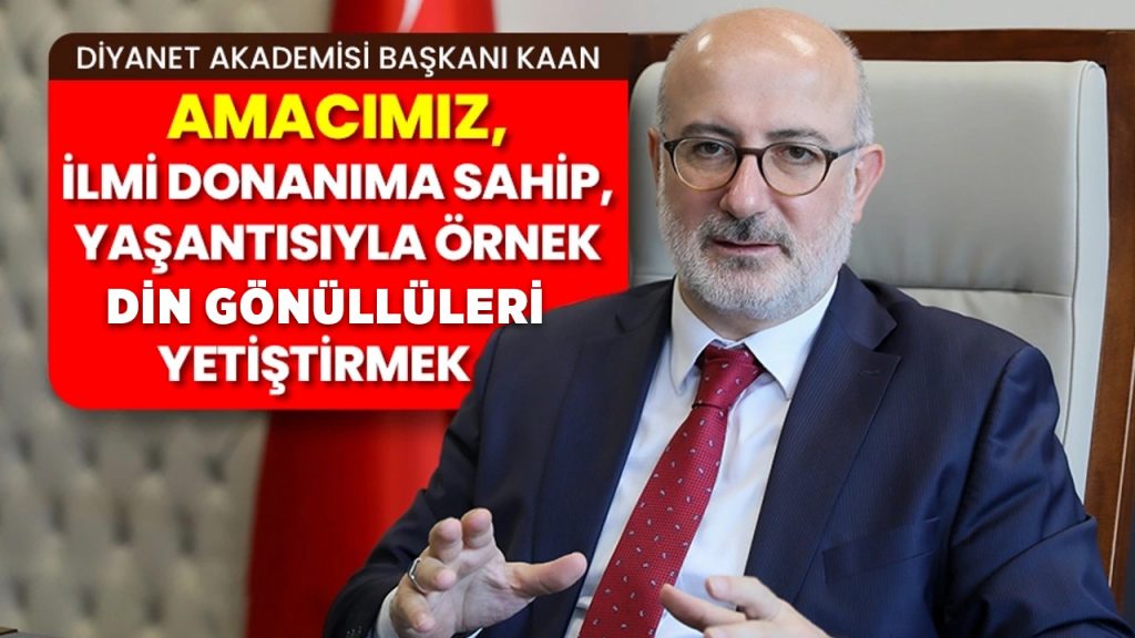 Amacımız, ilmi donanımlı, yaşantısıyla örnek din gönülleri yetiştirmek