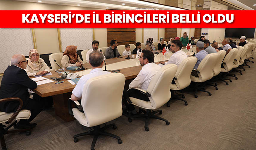 Kayseri’de il birincileri belli oldu