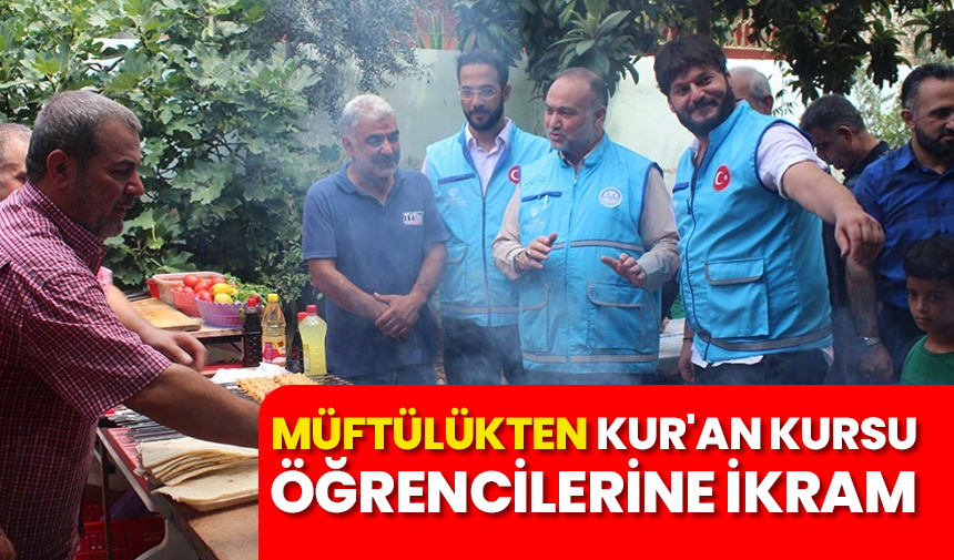 Müftülükten Kur’an kursu öğrencilerine ikram