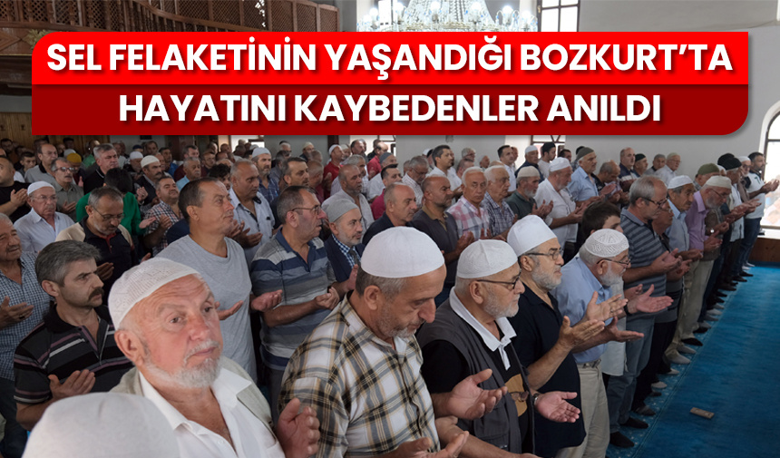 Sel felaketinin yaşandığı Bozkurt’ta hayatını kaybedenler anıldı