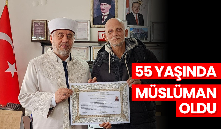Azerbaycanlı Khakoyeiazad 55 yaşında Müslüman oldu