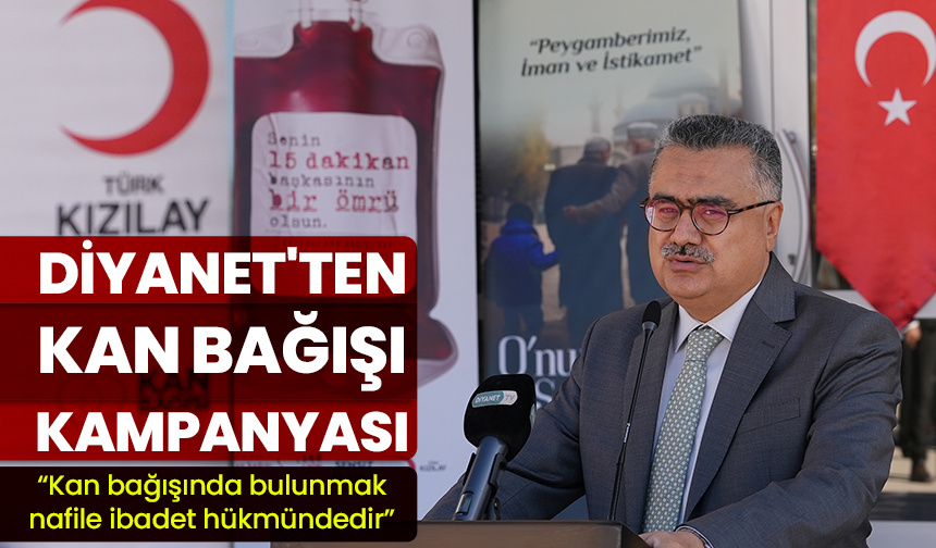 Diyanet’ten “Kan Bağışı” kampanyası – Diyanet Haber