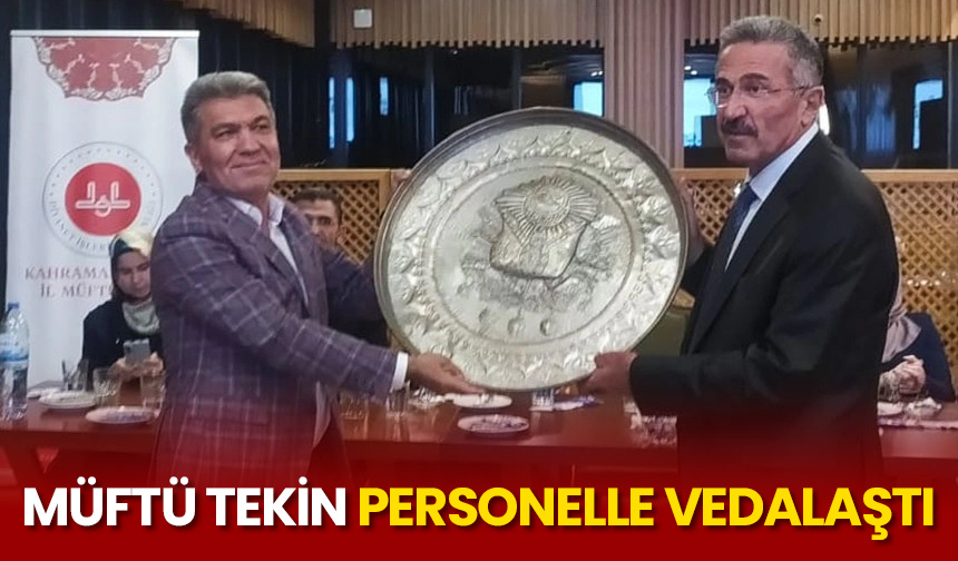 Müftü Tekin, personelle vedalaştı – Diyanet Haber