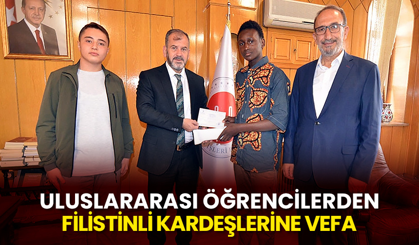 Uluslararası öğrencilerden Filistin’e yardım – Diyanet Haber