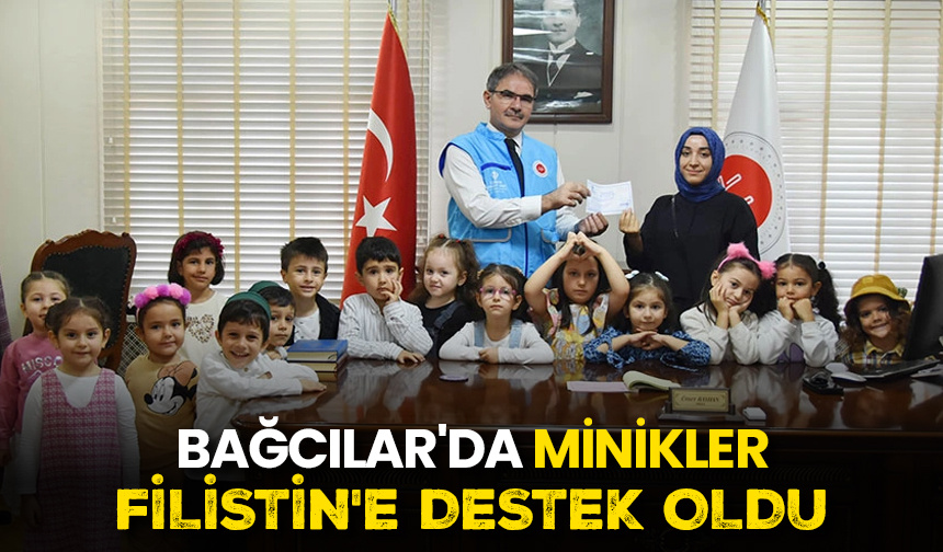 Bağcılar’da minikler Filistin’e destek oldu