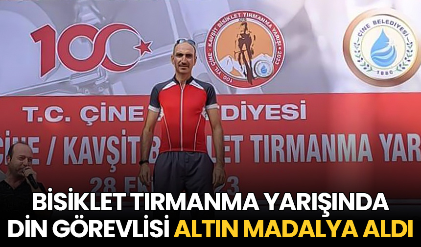 Bisiklet Tırmanma Yarışında din görevlisi altın madalya aldı