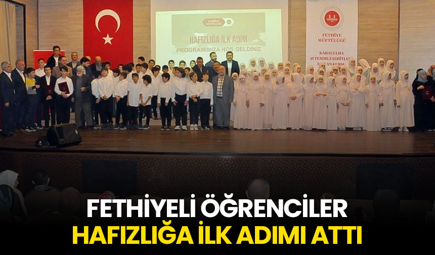 Fethiyeli öğrenciler hafızlığa ilk adımı attı