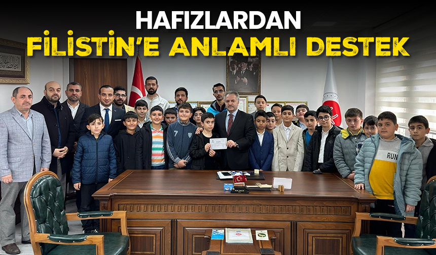 Hafızlardan Filistin’e anlamlı destek – Diyanet Haber