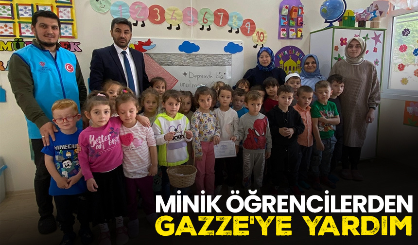 Minik öğrencilerden Gazze’ye yardım – Diyanet Haber