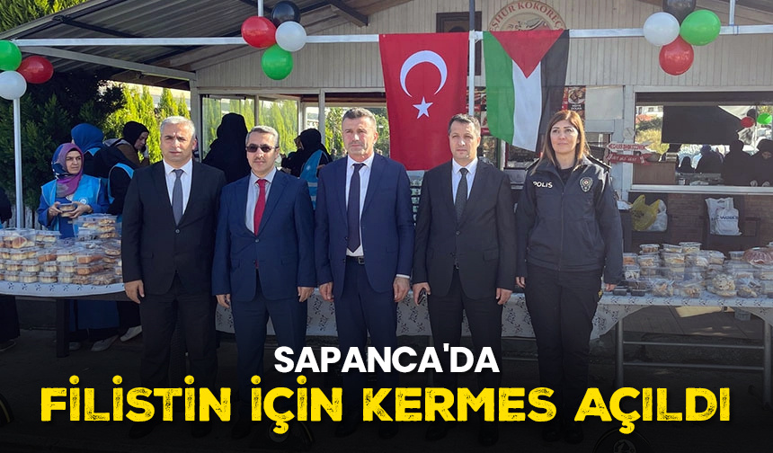 Sapanca’da Filistin için kermes açıldı