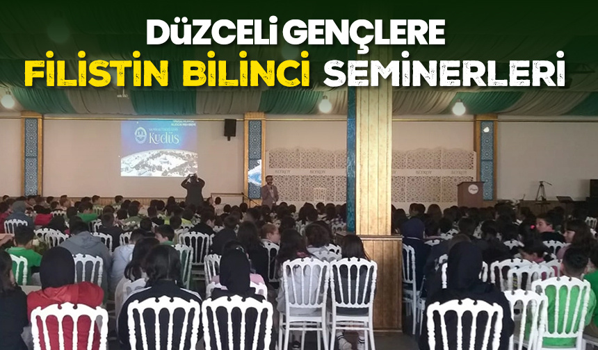 Düzceli gençlere Filistin bilinci seminerleri