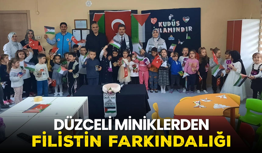 Düzceli miniklerden Filistin farkındalığı – Diyanet Haber