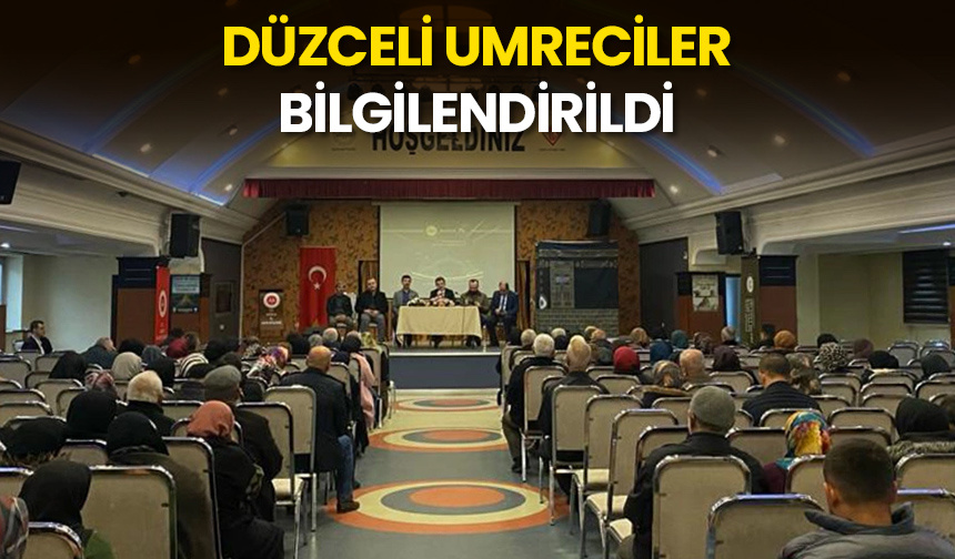 Düzceli umreciler bilgilendirildi – Diyanet Haber