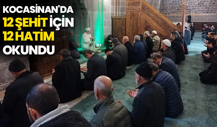 Kocasinan’da 12 şehit için 12 hatim okundu