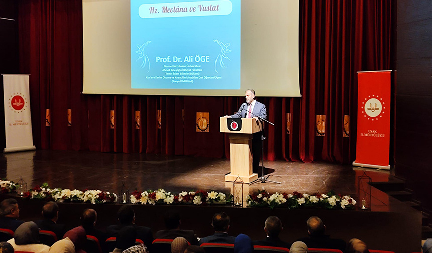 Müftü Öge’den “Hz. Mevlana ve Vuslat” konferansı