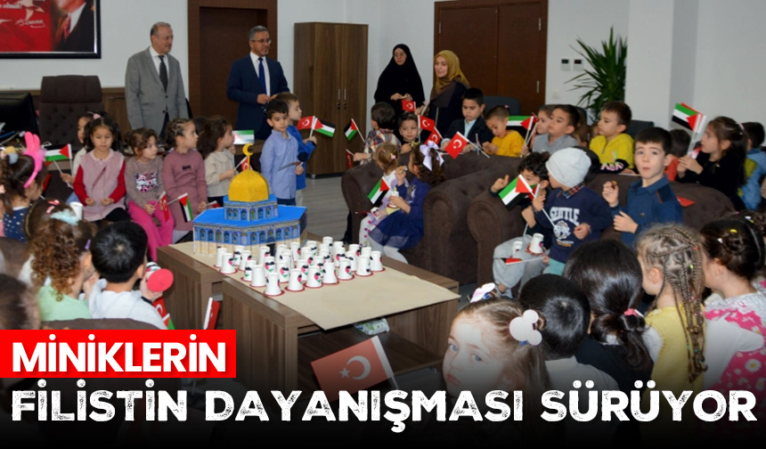 Miniklerin Filistin dayanışması sürüyor – Diyanet Haber