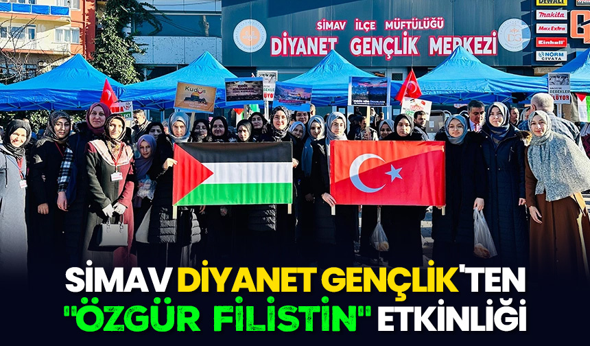 Simav Diyanet Gençlik’ten “özgür Filistin” etkinliği
