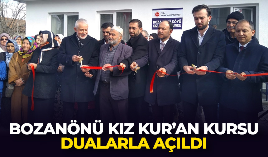 Bozanönü Kız Kur’an Kursu dualarla açıldı